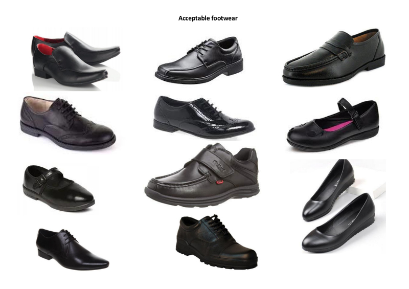 Acceptable footwear